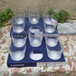 6 verres pampille 25cl