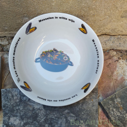 saladier décor Moules diam. 23cm