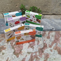 jeux de 7 familles au choix chats, oiseaux, insectes, herbier mamy, évolution Homme, plantes médicinales, monde animal