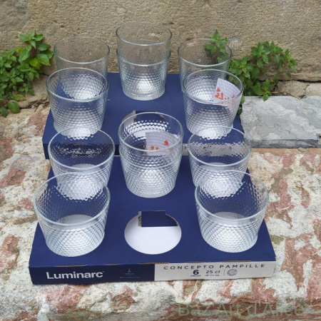 6 verres pampille 25cl