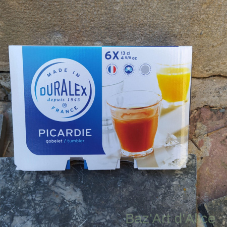 6 verres Picardie 13cl Luminarc