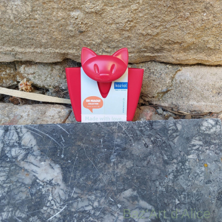 porte sachet thé design chat